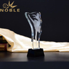 Noble New Design Free Engraving Crystal Dance Trophy