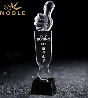 Noble Custom Free Engraving Crystal Award Trophy for Outstanding Player 