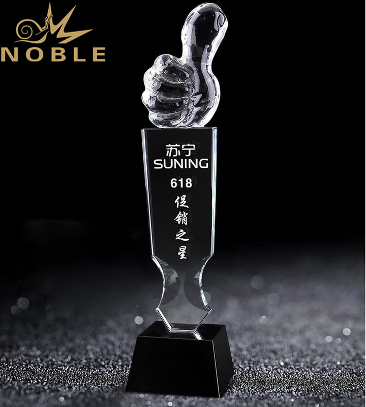 Noble Custom Free Engraving Crystal Award Trophy for Outstanding Player 