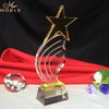 Clear Optic Crystal Star Trophy Crafts Awards
