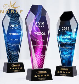 High Quality Custom Color Printing Crystal Award Trophy