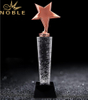 Noble Custom Free Engraving Metal Star Crystal Award Trophy