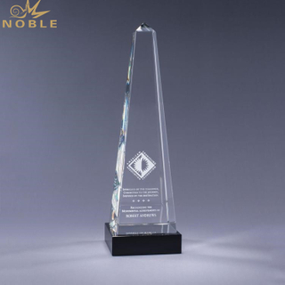 New Design Pyramid Trophy K9 Crystal Trophy Awards Champion 