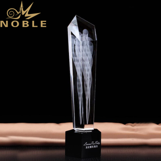 Noble High Quality Custom 3d Laser Engraving Crystal Trophy