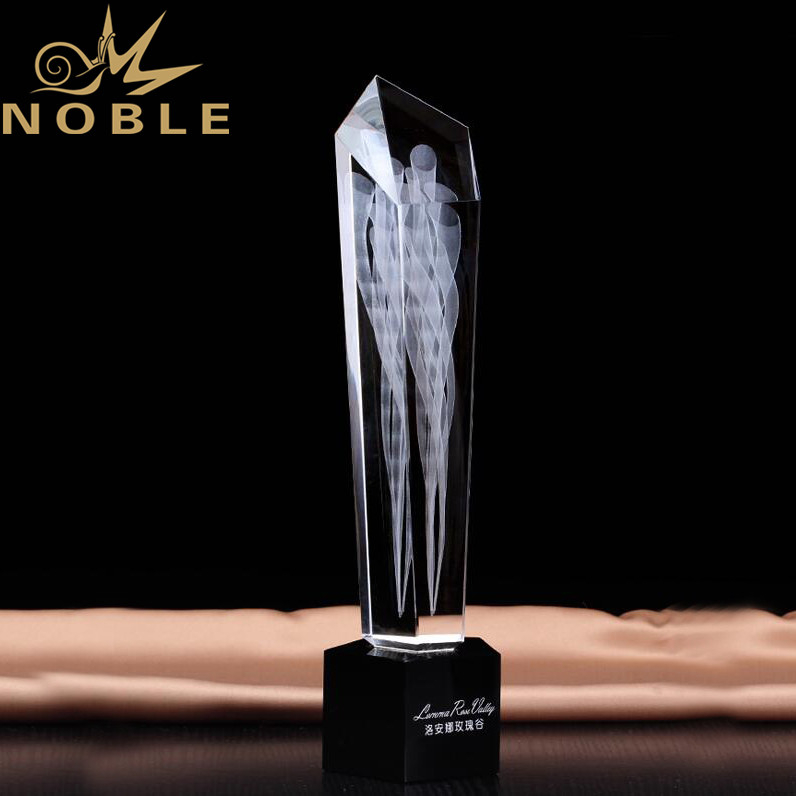 Noble High Quality Custom 3d Laser Engraving Crystal Trophy