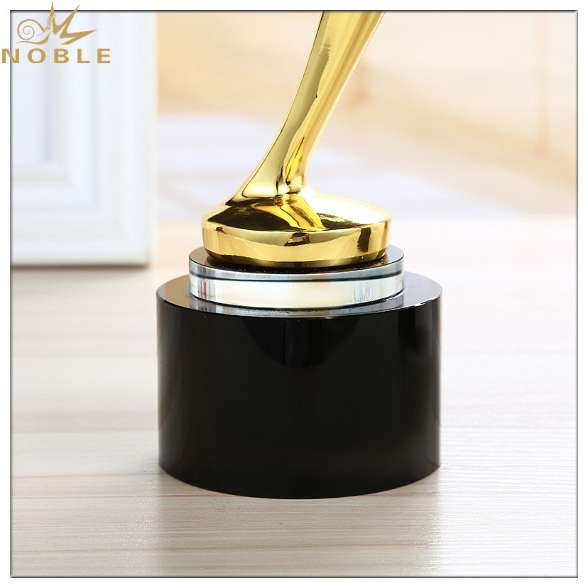 Gold Metal Star Trophy Crystal Award For President Souvenir