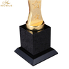 Etched Crystal Metal Star Trophy Award with Black Base for Elegant Company Awards