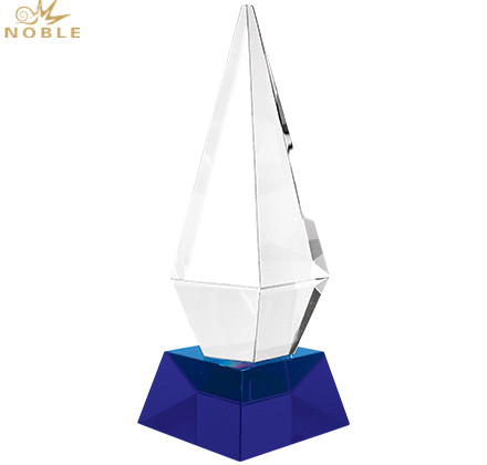 New Design Diamond Trophy Plaque K9 Crystal Trophy Award for Awards 