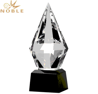 Custom Transparent Awards Crystal Diamond Trophy