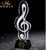 Noble New Design Free Engraving Crystal Music Award