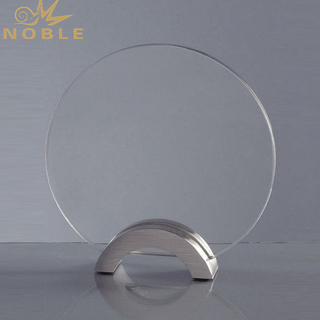 Clear Blank Round Shape Crystal Awards