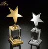 Cheap Black Crystal Base Gold Metal Star Trophy Award Wholesale