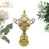 High Quality Shiny Gold Metal Cup Trophy for Sports Events