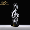 Noble New Design Free Engraving Crystal Music Award