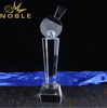 Free Engraving High Quality Sports Crystal Trophy for PingPong