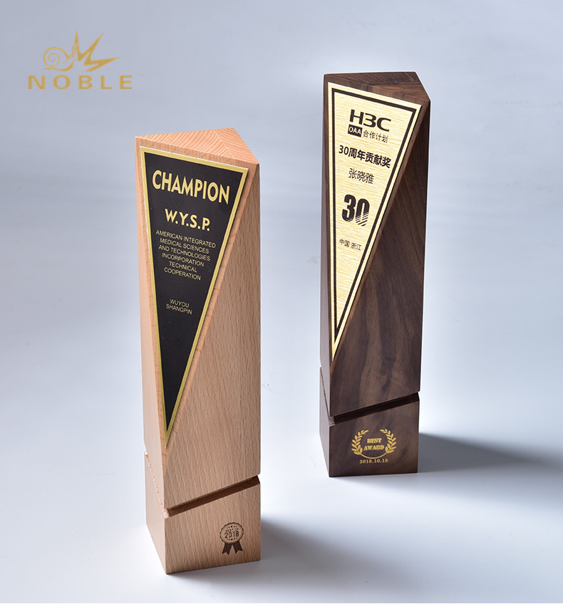 New Design Wood Cube Wood Trophy Award