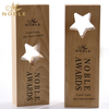 Elm Star Award Solid Wood Wooden Trophy