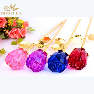 Noble Flower Crystal Rose As Home Decoration